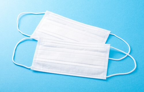 マスクの着用による異物混入防止